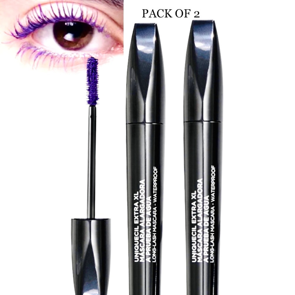 Purple Uniquecil Máscara XL - Rimel Alargador a prueba De Agua by Yanbal 2 PCS